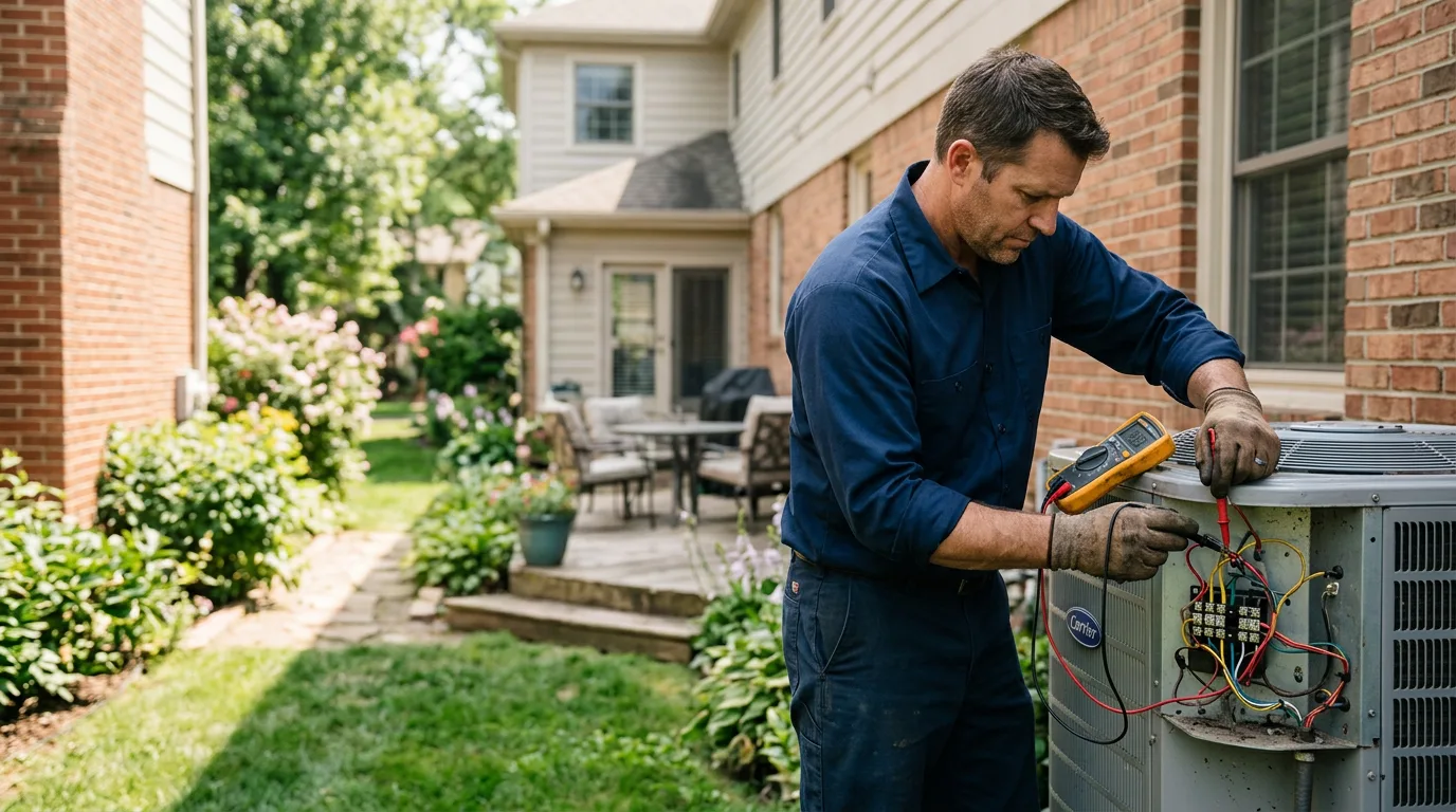 HVAC technician working near Maple Shade, NJ
